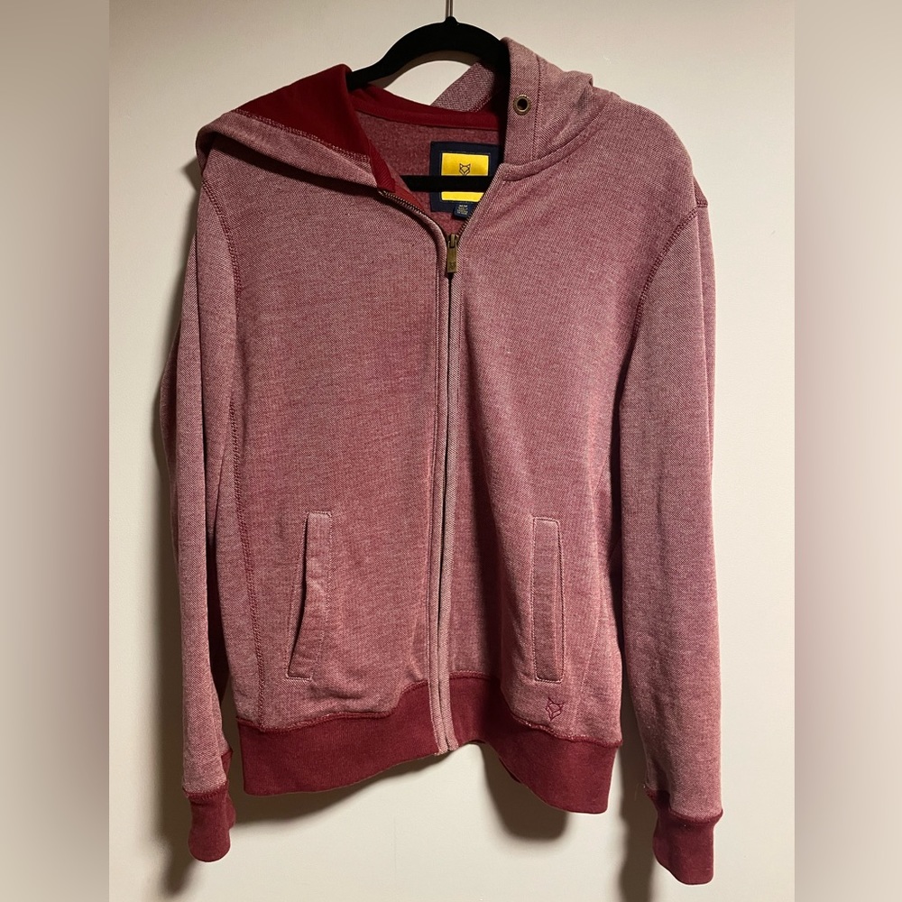 Prince & Fox red hooded sweatshirt size M